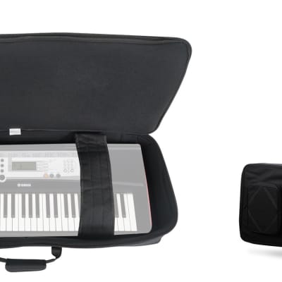 Rockville 61 Key Padded Rigid Durable Keyboard Gig Bag Case For YAMAHA YPT-200