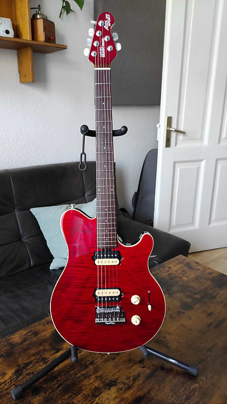 Ernie Ball Music Man Axis Super Sport 2018 - Trans-Red