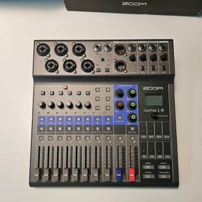 Zoom LiveTrak L-8 Digital Mixer / Recorder 2010s - Grey / Blue image 4