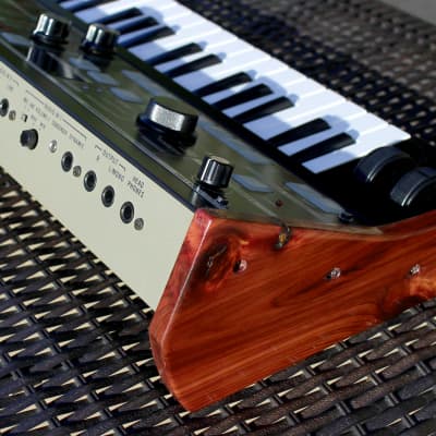 CUSTOM Korg microKORG Synthesizer/Vocoder: Black, Moog-Style Tilt, Beautiful Wood Sides image 12