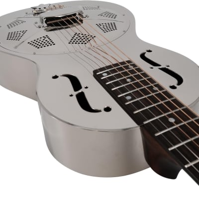 Recording King 6 String Resonator Guitar, Right, Nickel (RM-993) image 5