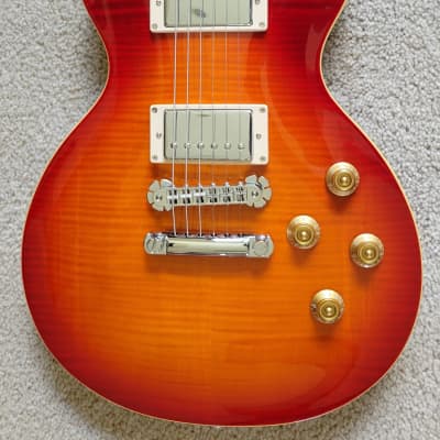New Zemaitis Z22 Series Z22FF Flame Top Electric Guitar, Vintage Cherry Burst, New Gig Bag image 1