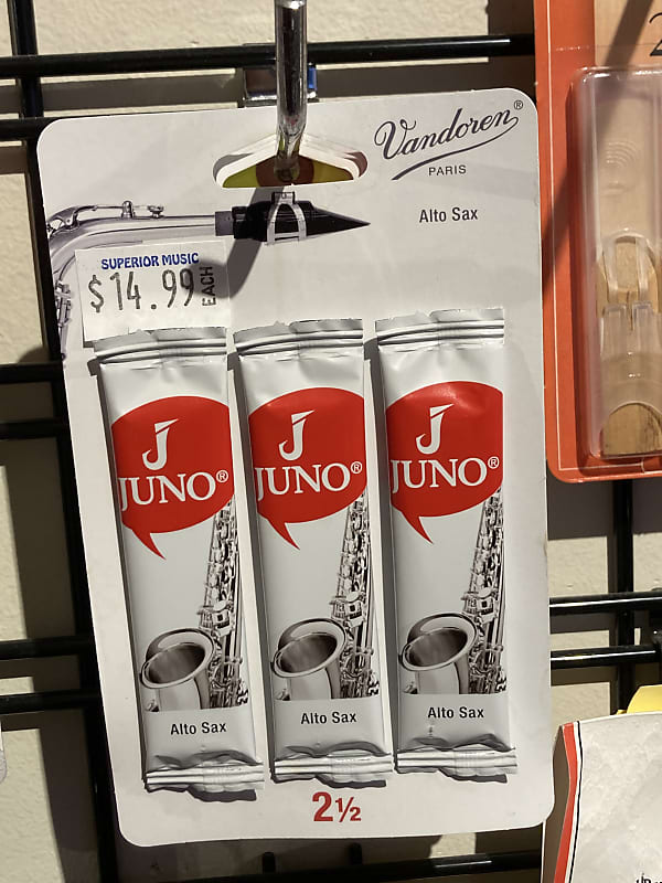 Juno Alto saxophone reeds 2 1/2 3 pack Reverb