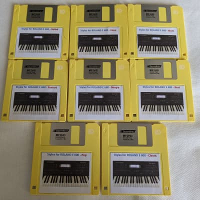 Roland E600 Keyboard Floppy Disk Styles Collection image 2