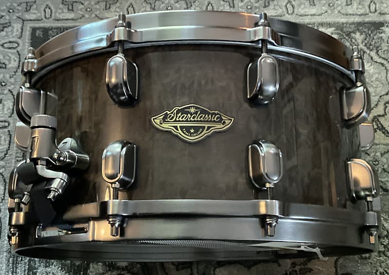 Tama Starclassic LE Walnut/Birch Snare Drum 6.5x14” Gloss Charcoal Tamo Ash  w/Smoked Black Nickel HW