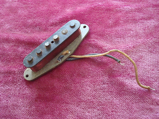 Vintage Fender Stratocaster 1965 1966 Grey Bottom Strat Pickup 5.65k 100 original bridge pup