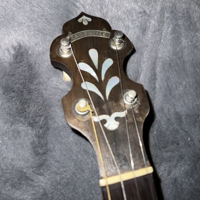 Langstyle Banjo uke :travel tenor banjo 1920’s - Walnut Laquer Nickel Parts image 9