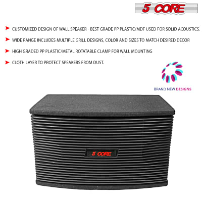 5 Core 8 Inch PA Speaker System Vented Subwoofer 800W PMPO 80W RMS 8 Ohm Portable DJ Party Full Range Sound  Ventilo 890 image 7