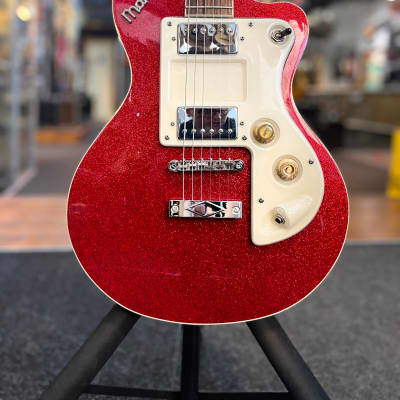 Italia Maranello MK II Electric Guitar (Red Sparkle) for sale
