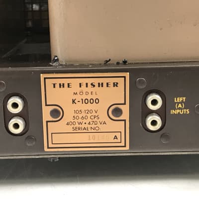 The Fisher K-1000 Tube Amplifier imagen 19