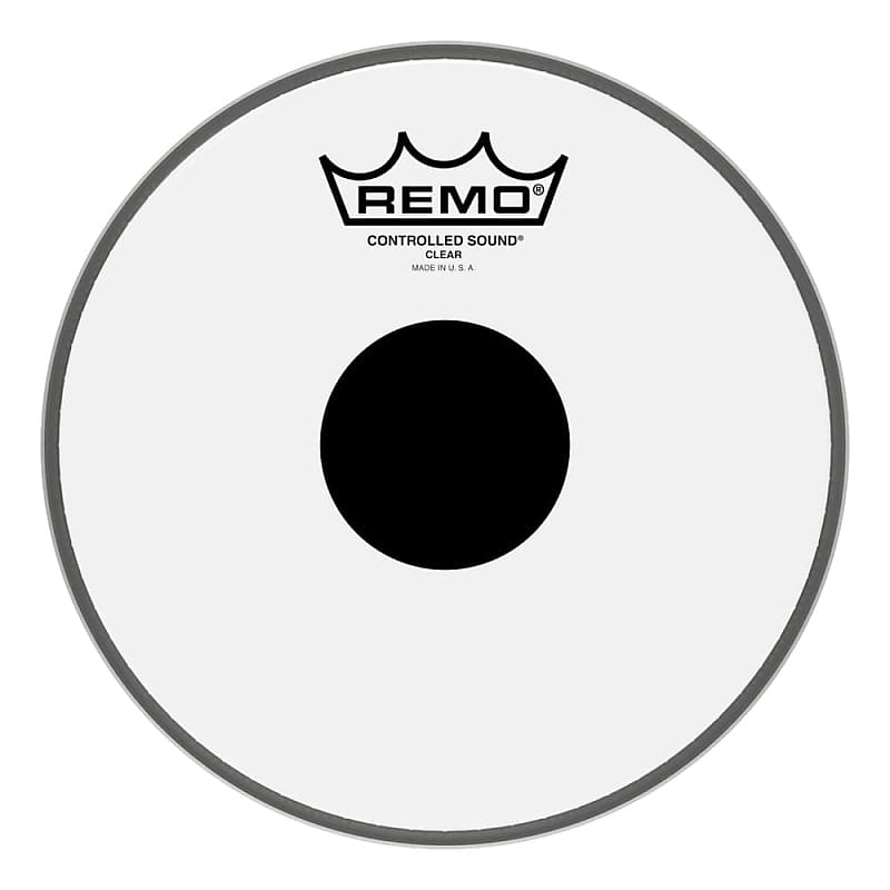 Remo Clear Controlled Sound 8" Drum Head w/Black Dot On Top image 1