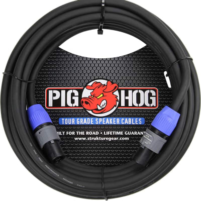 Pig Hog PHSC100SPK High Performance 14 Gauge 9.2mm speakON Speaker Cable, 100 Feet,Black image 2