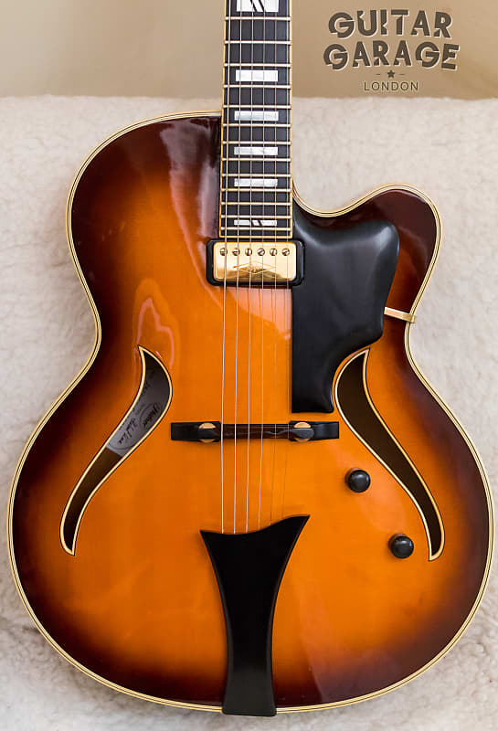 HOFNER Jazzica Custom Spruce Flame Maple archtop jazz guitar Reverb