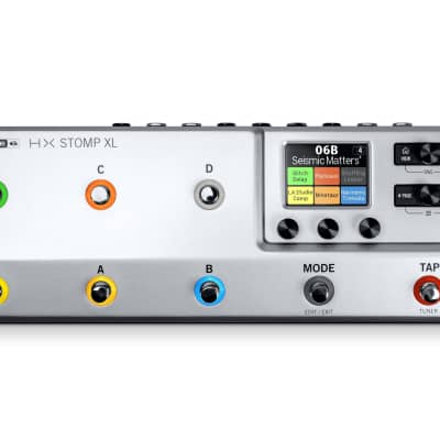 Line 6 HX Stomp XL Limited Silver Guitar amp modeling simulation