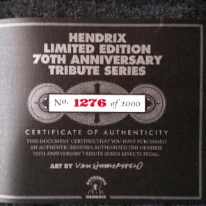 MXR Hendrix 70th Anniversary Limited Edition Cry Baby JH2