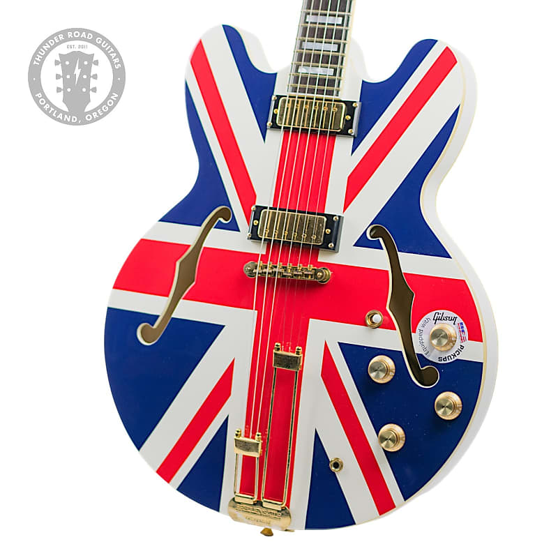 エピフォンシェラトンユニオンジャック Epiphone/Limited Edition Union Jack Sheraton Outfit Alpine