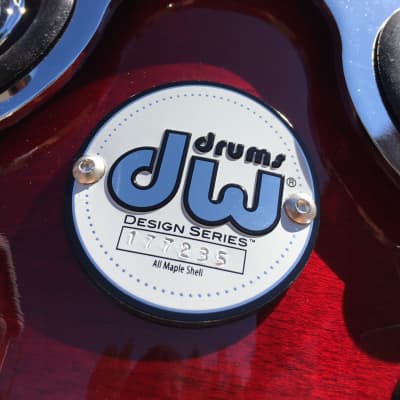 DW Design Series || maple shell 7x8'' Cherry Stain Lacquer || 8" Tom image 2