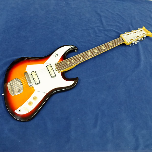c. 1967 Norma EG-421 12 String Sunburst Vintage Bizarre Japanese Guitar Teisco MIJ image 1