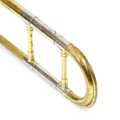 1960s Getzen Super Deluxe Tenor Trombone Brass Chrome Jazz Band Studio Stage Model Instrument Horn Made in USA Original Hard Shell Case (T178) image 14