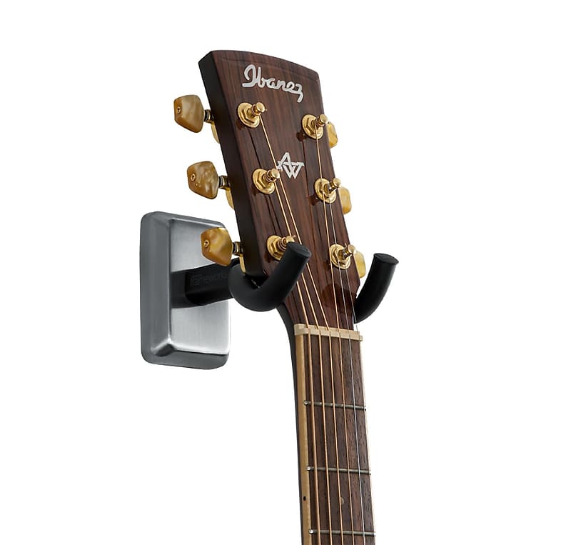 Gator Frameworks Guitar Wall Mount Hanger - Satin Chrome Finish image 1