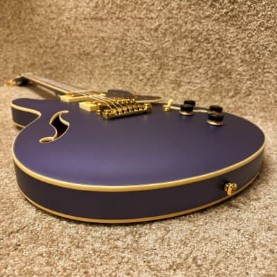 Ibanez AS73G Semi-Hollow Body Electric Guitar Metallic Purple Flat image 5