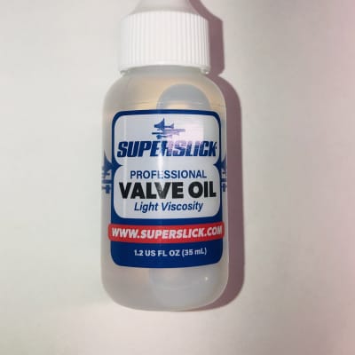 Superslick Professional Valve Oil Light Viscosity 1.25oz New bottle and label design image 3