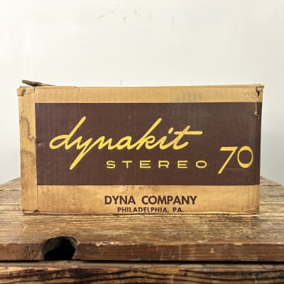 Dynakit ST-70 Stereo Power Amplifier 1963 - Chrome / Charcoal Brown  w/ Original Box image 23