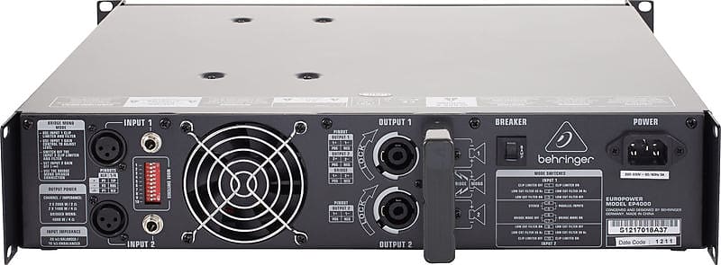 Behringer Europower EP4000 4000-Watt Stereo Power Amp - 230V