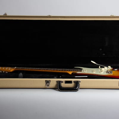 Fender  Stratocaster Solid Body Electric Guitar (1963), ser. #L20428, blonde tolex hard shell case. image 10