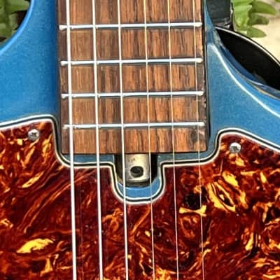 Vintage 1960s Kingston Kawai Teisco Swinga Style~S1T Hound Dog Offset Dbl Cutaway Guitar Ocean Blue All Original! ** SEE VIDEO** image 9
