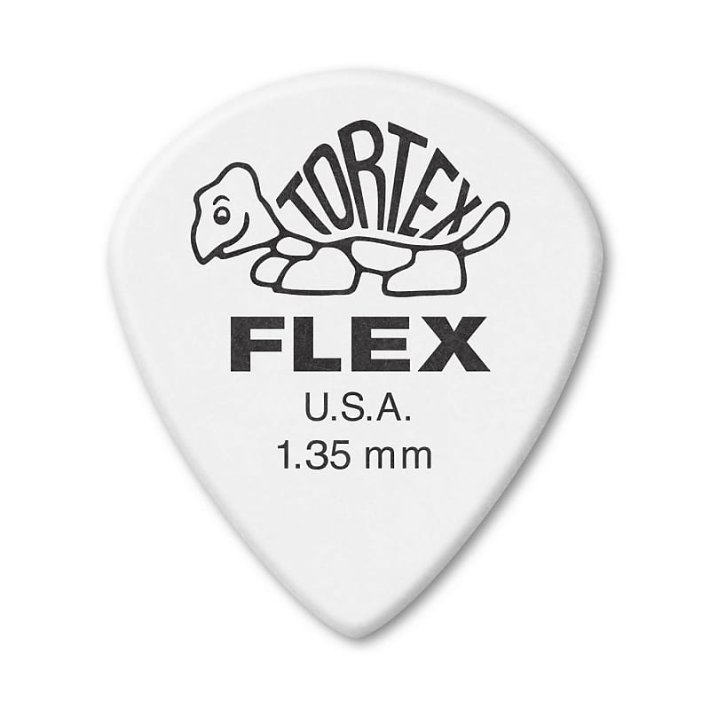 Dunlop 466R135 Tortex Flex Jazz III XL 1.35mm Guitar Picks (72-Pack) image 1