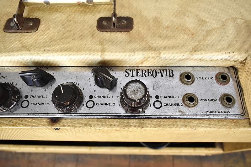 1960 Gibson GA-83 S Stereo Vib Tweed | Reverb