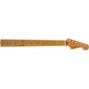 Fender Roasted Maple Stratocaster Guitar Neck, 12", Maple, Flat Oval Shape