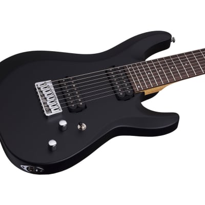Schecter C-8 Deluxe 8-String Electric Guitar - Satin Black - B-Stock image 5