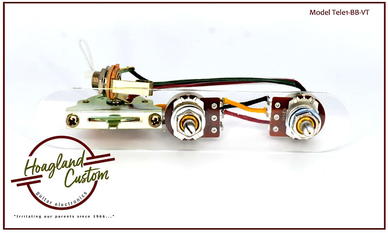 Hoagland Custom Broadcaster with Blend Tele Style Wiring | Reverb