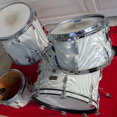 Sonor Teardrop 20/13/13/16 60s White Satin Flame image 2