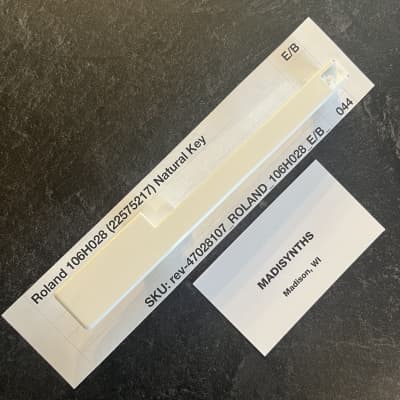 ORIGINAL Roland Replacement E/B Key (106H028) for Juno-1/6/60/106, Jupiter-6/8, HS-10/60, SH-101, VK-09, JX-3P, W-30, D-10/20