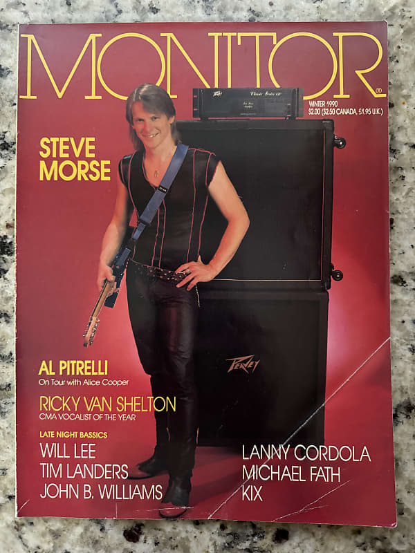 Peavey Monitor Magazine 1990 Steve Morse Al Petrelli Kip | Reverb