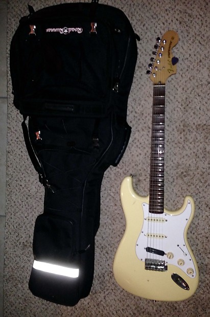Fender Strat Cream & Black | Reverb
