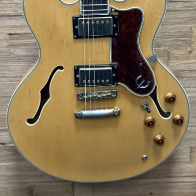 Epiphone Sheraton II, Bigsby w/HSC- Natural (Used) | Reverb