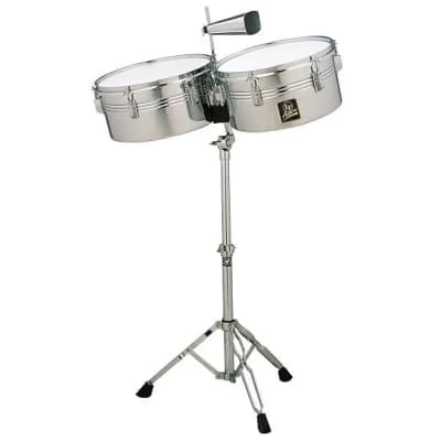 Pearl Primero 13/14 Steel Timbales w/Stand, Stick | Reverb