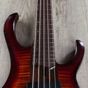Ibanez BTB1905E Premium 5‑String Electric Bass Rosewood Board Brown Topaz Burst image 7