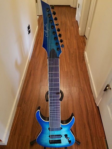 Agile Septor 827 Glow In The Dark Inlay version 8 string guitar Reverb Norway