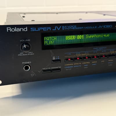 Roland JV-1080 64-Voice Synthesizer Module 1994 - 2001 - Black