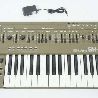 Roland SH-101 Monophonic Analog Synthesizer Keyboard Perfect Working w/ 100-240V PSU