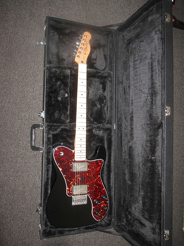 Fender '72 Telecaster Deluxe 2023 - Gloss Black with Tortoise | Reverb