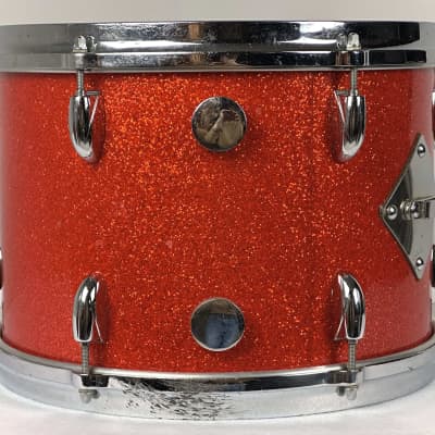 Gretsch 22/13/16" 60's Round Badge Name Band Drum Set - Tangerine Sparkle image 11