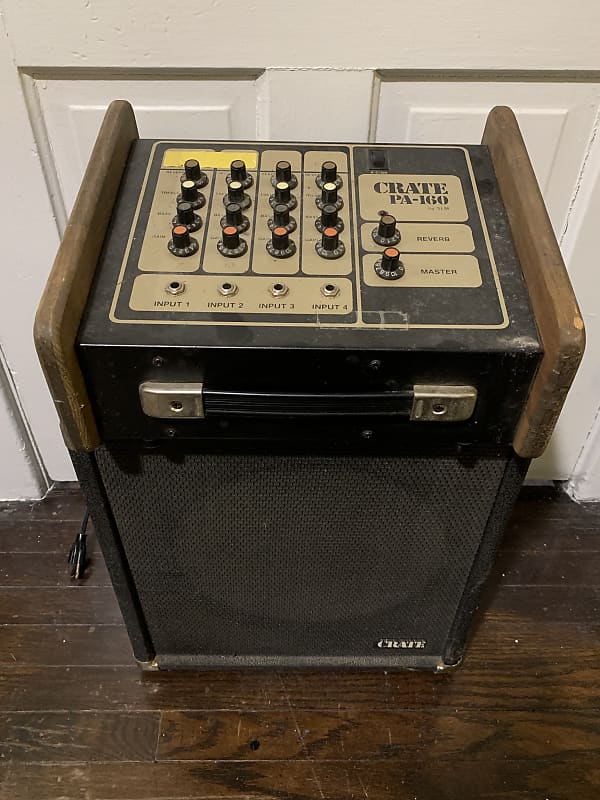 Crate PA 160 Powered Mixer with PS 112 12” Speaker 80s Reverb