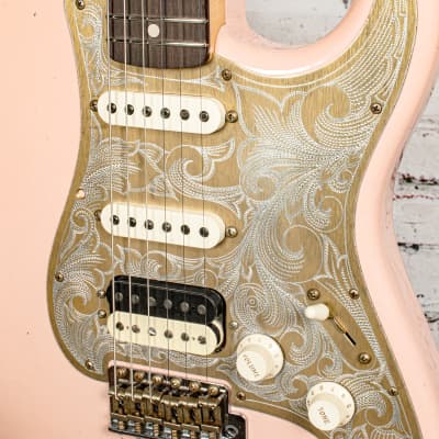 Fender - Custom Shop Limited Edition Tyler Bryant Signature "Pinky" - Stratocaster® Electric Guitar - Relic® - Aged Shell Pink - w/ Hardshell Case - xB077 (USED) image 23