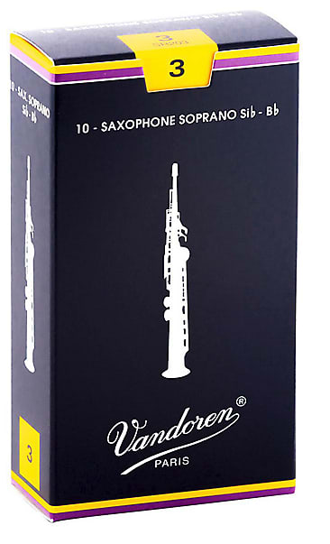 Vandoren Soprano Saxophone Reeds Strength 3 (Box of 10) image 1